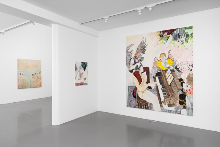 Ding Shilun, Unbreakable (left) / Annunciation (right), 2024 (Photo: David Stjernholm)
