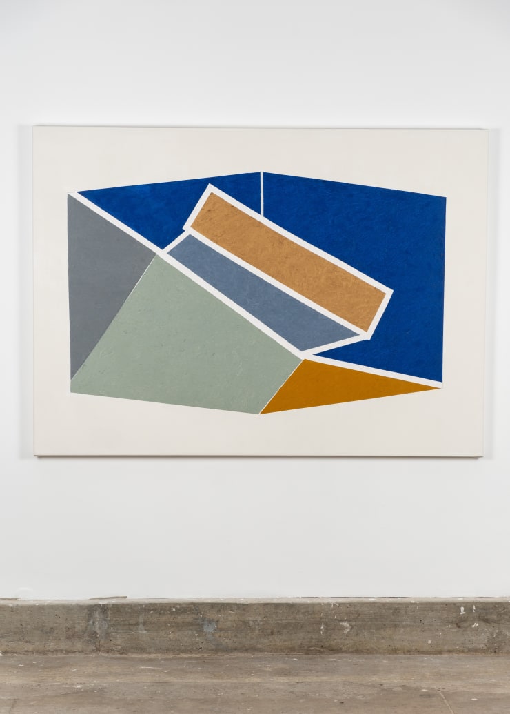 Dickie Landry, Step Up, 2023, Lefrance Bourgeois Flashe acrylic on canvas, 52 x 71," at Other Plans.