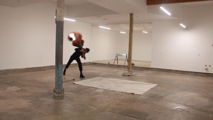 Jeremy Toussaint-Baptiste, I will lay down my bones and burdens amongst the rocks and roots and desire be in denial of the allure of history’s desire of me, pts 1 & 2, 2024, Video (still)