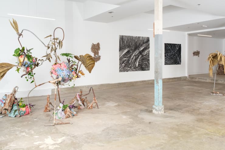 Installation view of Ron Bechet and Hannah Chalew: "You Can’t Hide the Sun" at Other Plans. Courtesy of the artists and Other Plans, New Orleans. Photograph by Stephen Lomonaco.