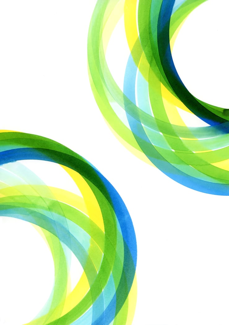 Colour Wheel (yellow, green, blue) VIII, 2020