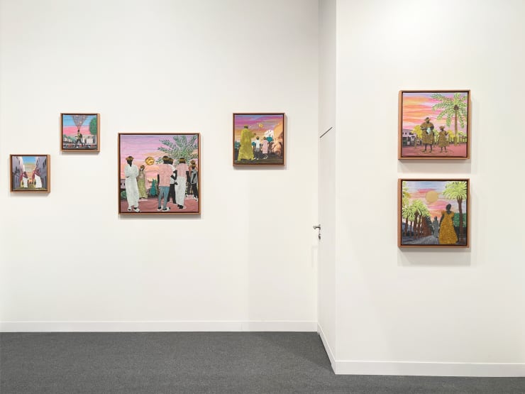 View Joana Choumali GALERIE FARAH FAKHRI Abu Dhabi Art 2025 Accrochage a l'anglaise