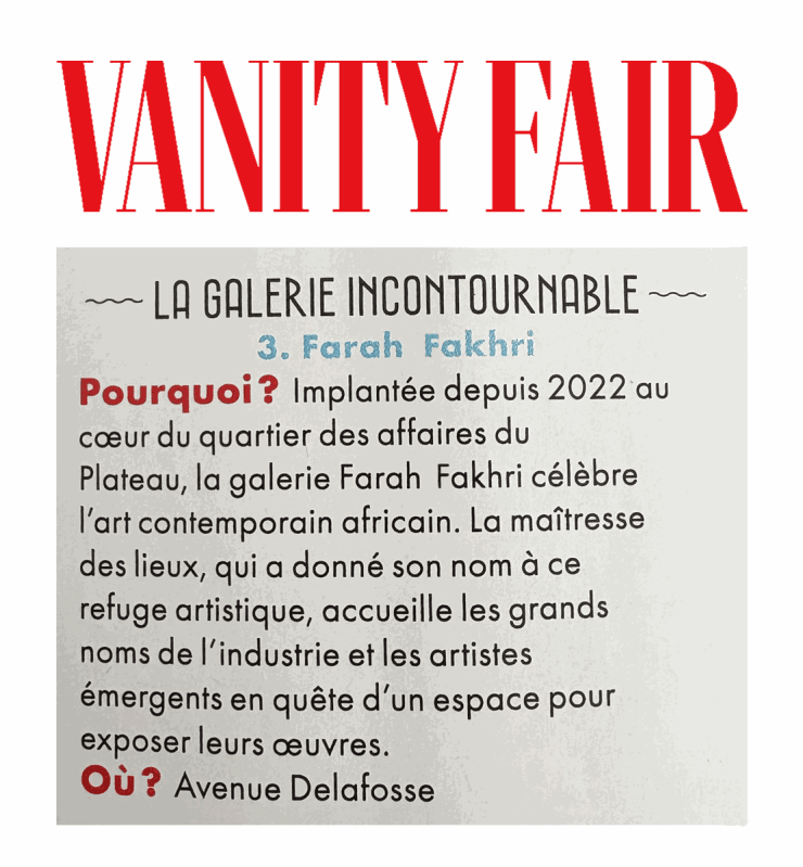 Galerie Farah Fakhri Vanity Fair