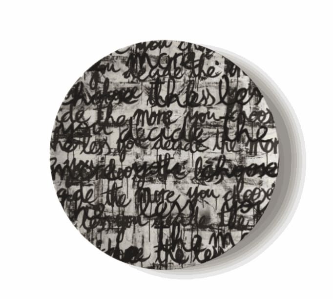 The more you choose, the less you decide, China Plates, Variable dimensions