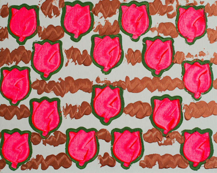 Karen Yates - Rattlesnake, 2024 Acrylic on canvas board 20 x 16 inches $500.00