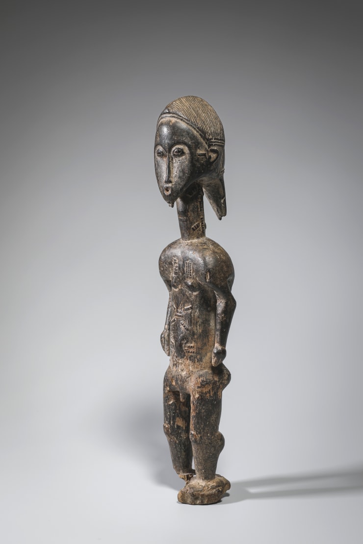 baule figure ivory coast, 34 cm
