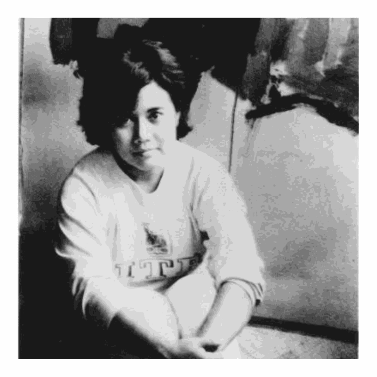 Umi Dachlan - Turquoise Plain with Gold Leaves, 1993