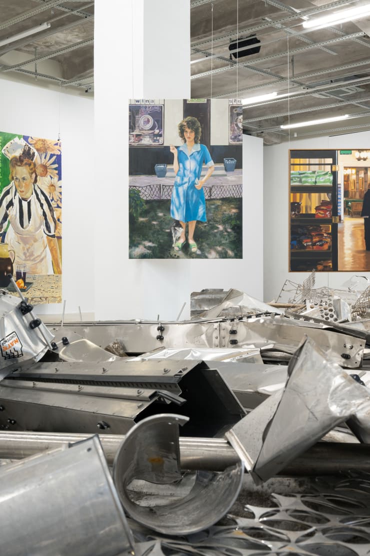 Installation View Ade La Janska Paulina Olowska Caroline Walker Za Pultem Behind The Counter Telegraph Olomouc Czech Republic 20 November 2025 19 February 2026 19