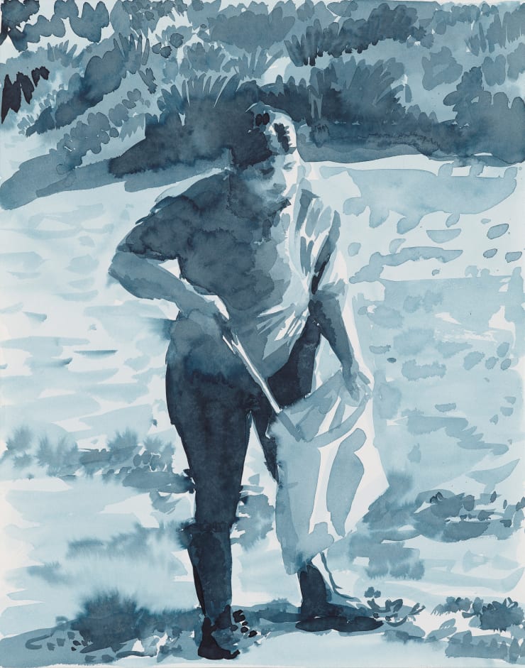 Lr Beach Clean 3 2024 Ink On Paper 47 5 X 37 5 Cm