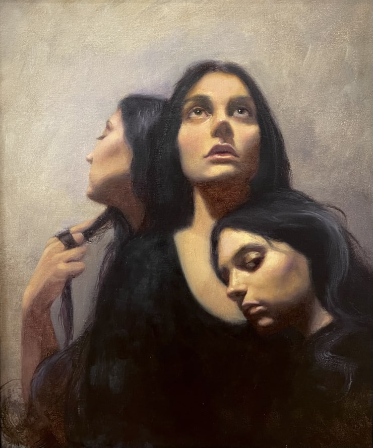 Annam Butt 3 Graces, 2023 Oil on stretched linen 59 x 70 cm