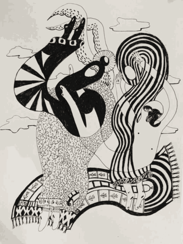 Alymamah Rashed, I inhale the presence of you (my beloved is here and everywhere) III, 2022