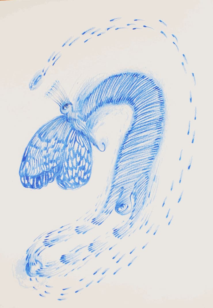 Alymamah Rashed, I Flutter My Wings To Hold My Pearls (My Love is Fervent), 2024
