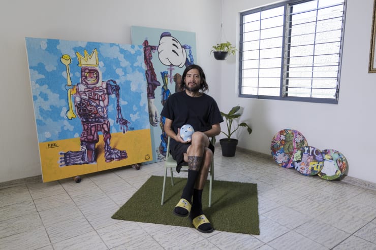 Marco Aguirre (PULSE UNF) - The King (Homage to Jean Michael Basquiat), 2023