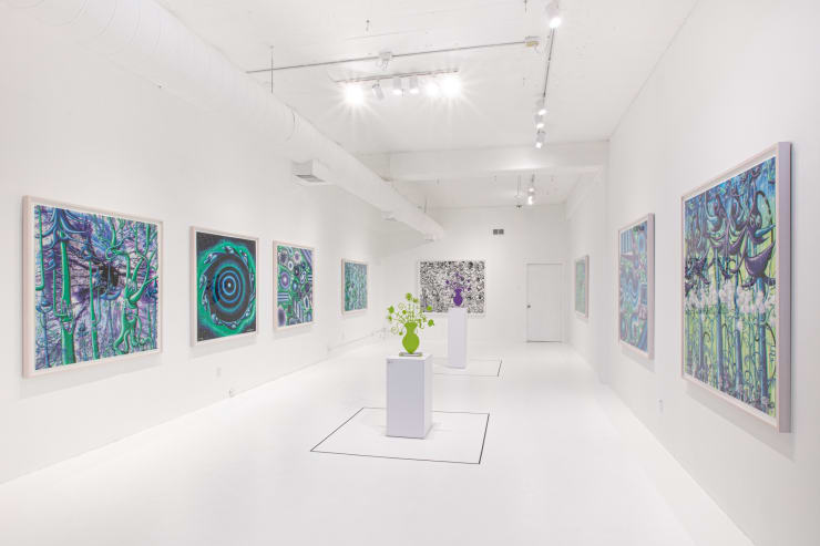 Kenny Scharf, "Woodz 'N Thingz", installation view