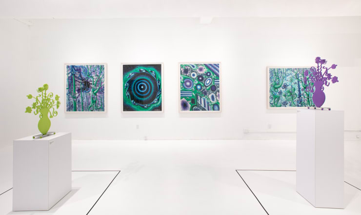 Kenny Scharf, "Woodz 'N Thingz", installation view