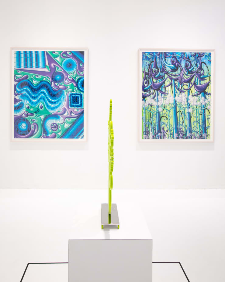 Kenny Scharf, "Woodz 'N Thingz", installation view