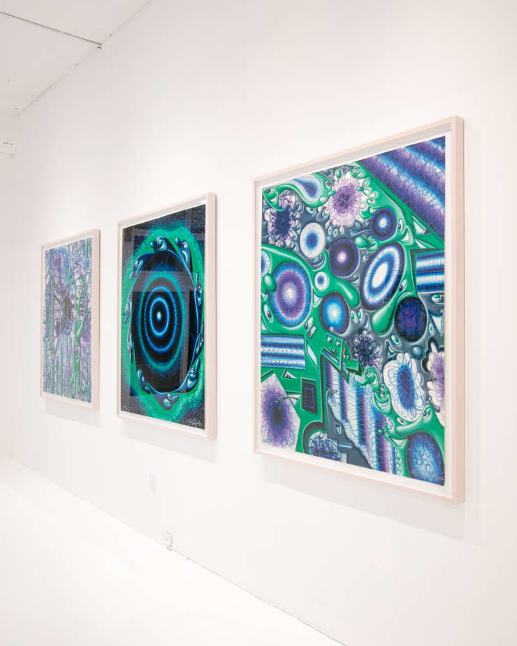 Kenny Scharf, "Woodz 'N Thingz", installation view