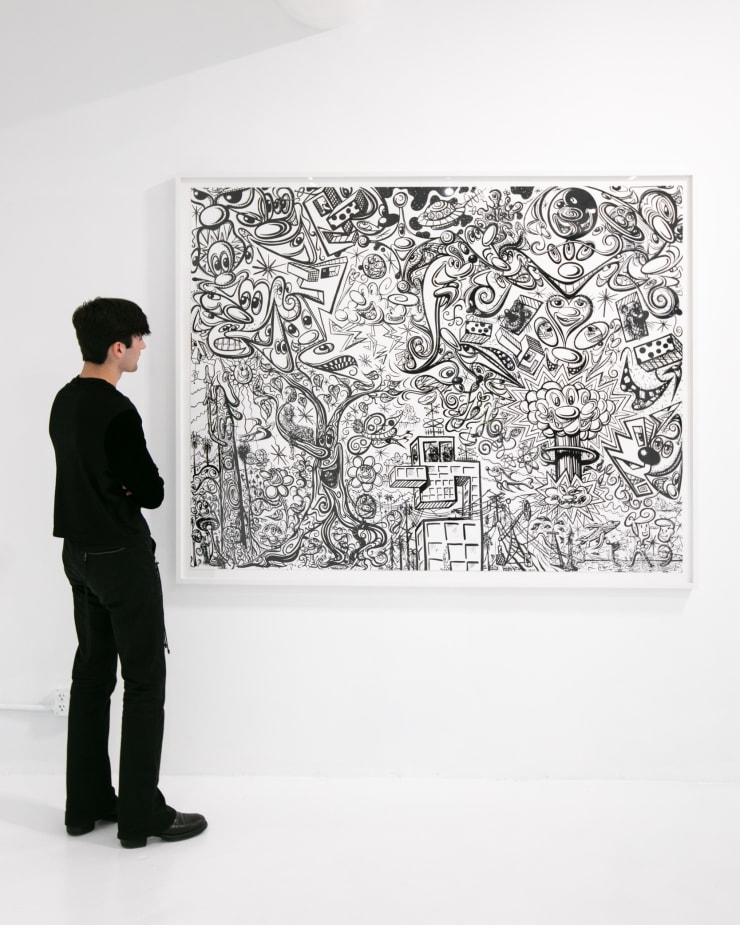 Kenny Scharf, "Woodz 'N Thingz", installation view