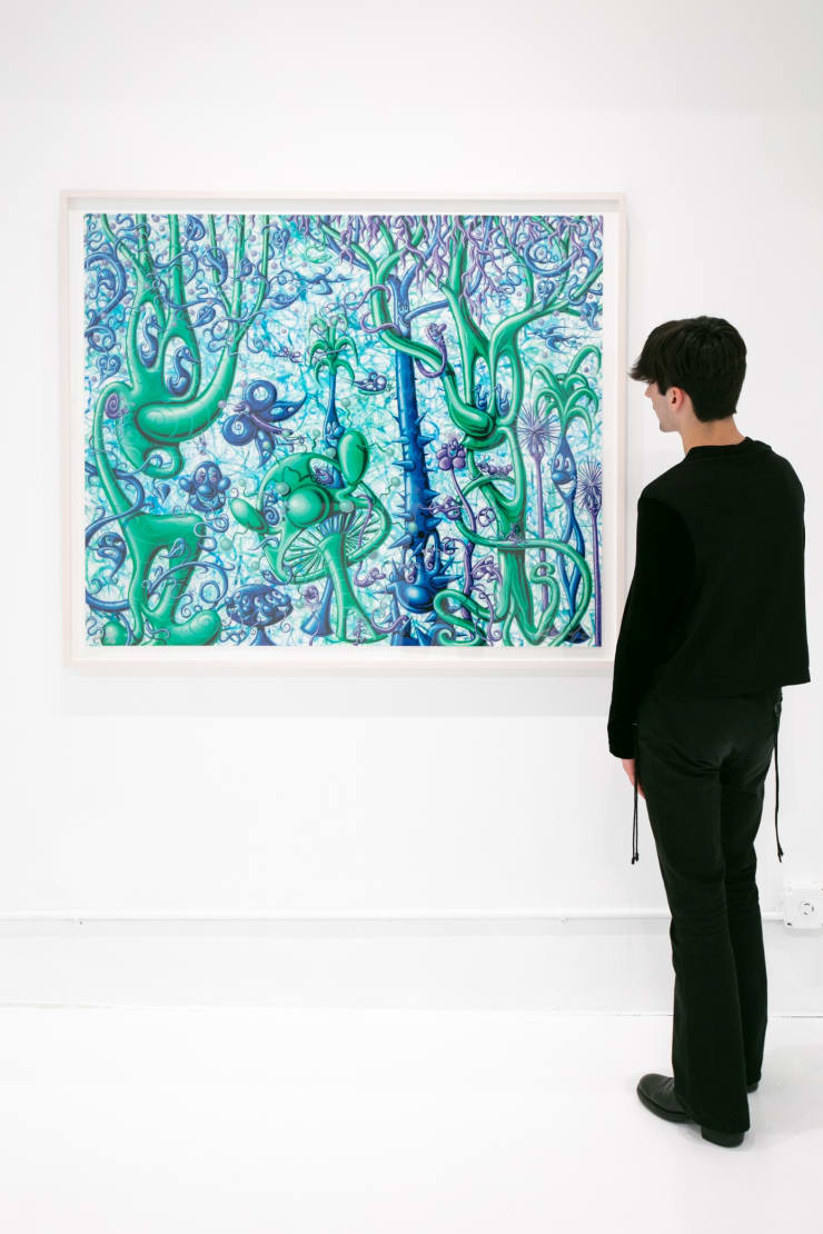 Kenny Scharf, "Woodz 'N Thingz", installation view