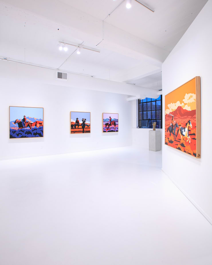 "Sweat & Blood" installation view