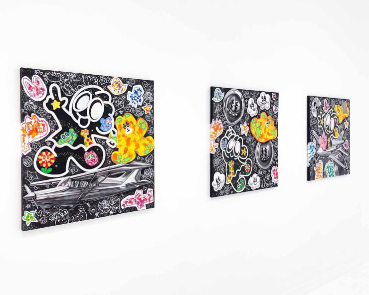 Yusuke Toda, "The World of YUM & Friends", installation view