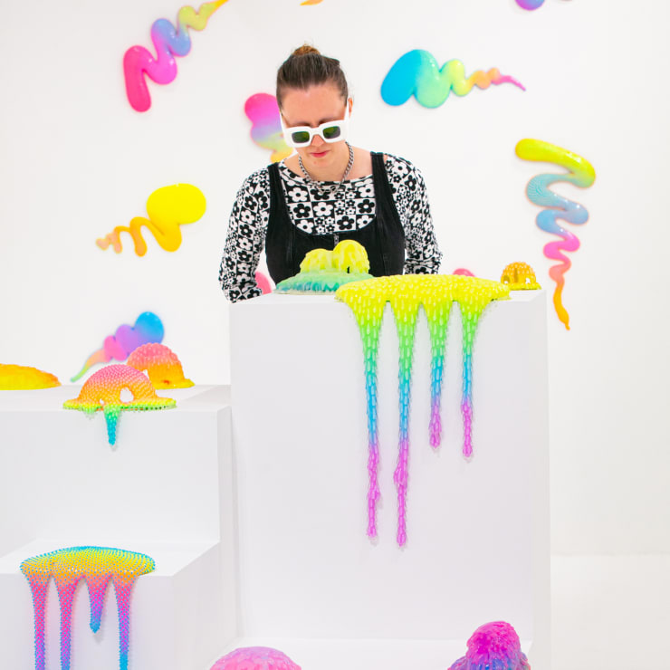 Dan Lam drip sculpture exhibition A Flinch A Craving A Thrill of Disgust at Square One Gallery