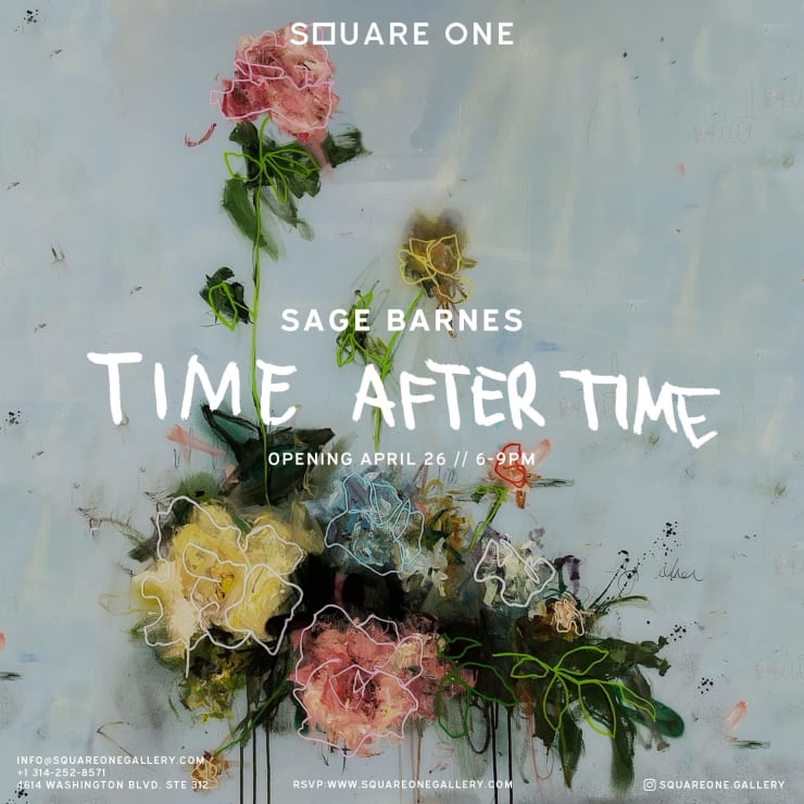 Sage Barnes Time After Time Exhibition Flyer