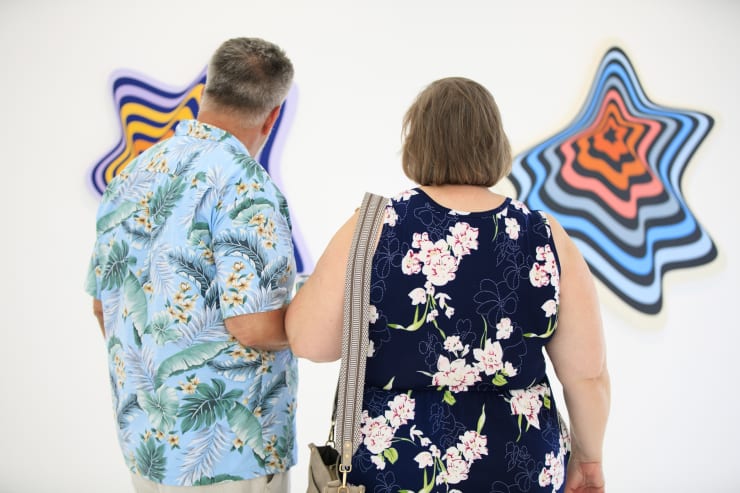 Dopamine installation view with guests featuring works from Emmanuel Moses