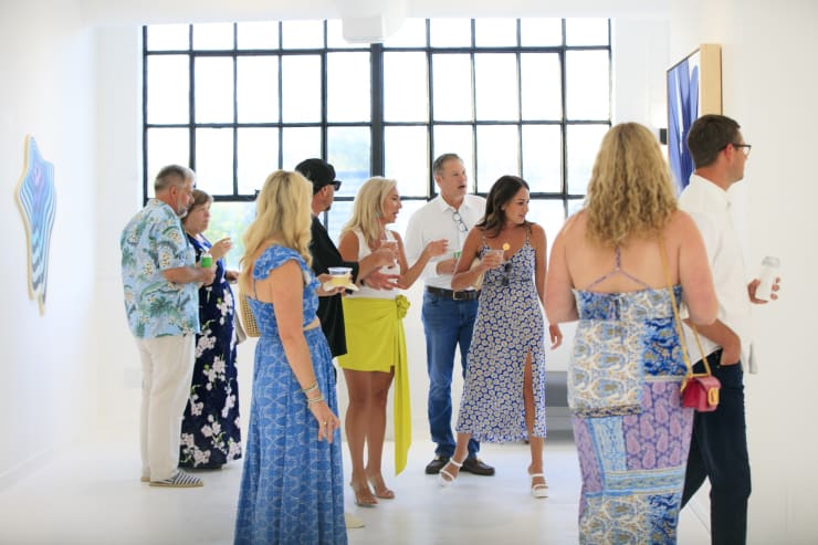 Dopamine Installation view with guests