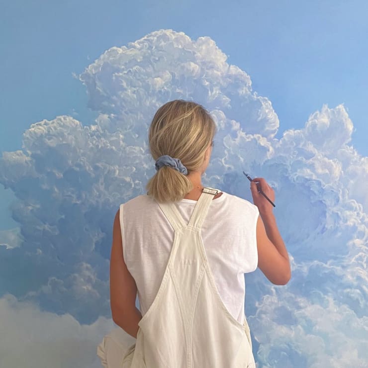 Rachel English in the studio
