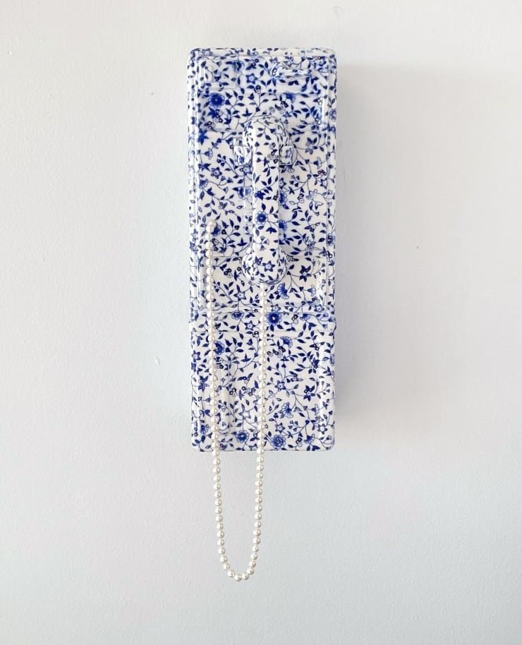 "Lofty Floral Payphone With Gold", 2024