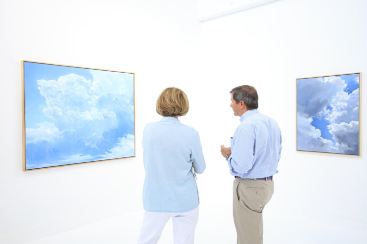 Rachel English "Between Heaven & Earth" exhibition installation view at Square One Gallery