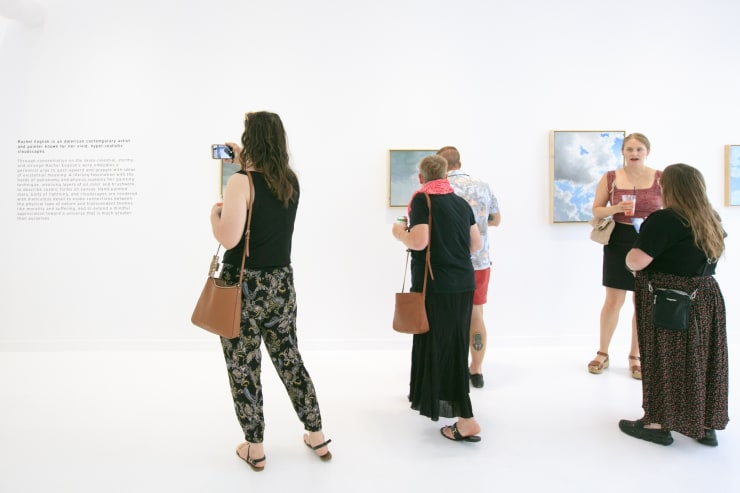 Rachel English "Between Heaven & Earth" exhibition installation view at Square One Gallery