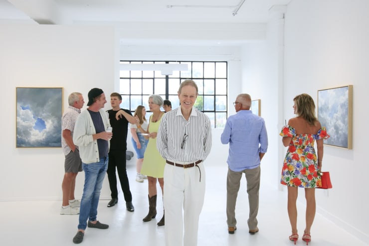 Rachel English "Between Heaven & Earth" exhibition installation view at Square One Gallery
