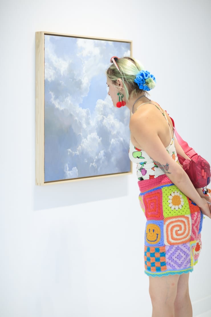Rachel English "Between Heaven & Earth" exhibition installation view at Square One Gallery
