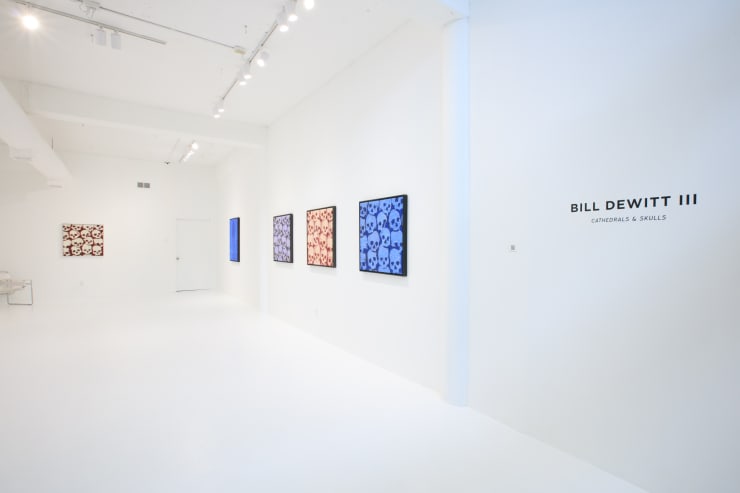 Bill DeWitt III "Cathedrals & Skulls" installation view