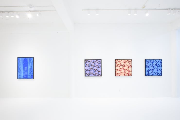 Bill DeWitt III "Cathedrals & Skulls" installation view