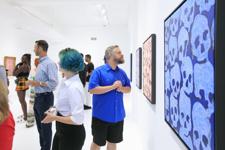 Bill DeWitt III "Cathedrals & Skulls" installation view