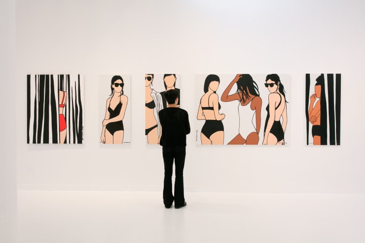Guest at the opening reception of "Today Was A Good Day", a solo exhibition by Orit Fuchs