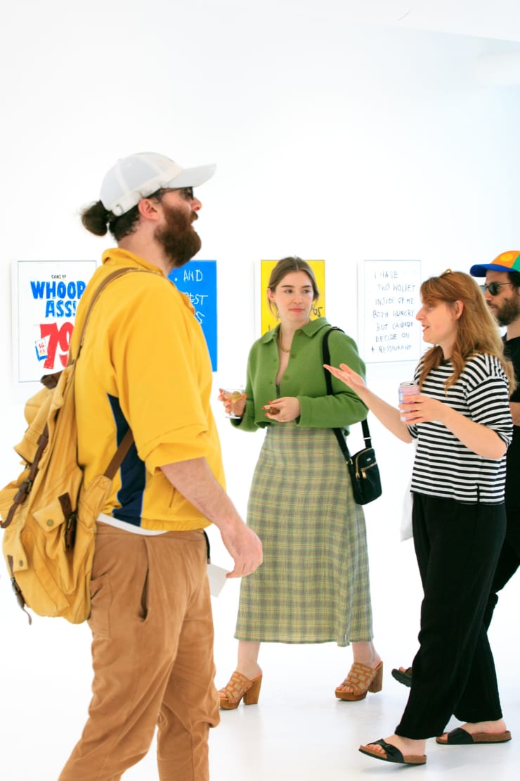 Guests at Sage Barnes "Frame of Mind" exhibition