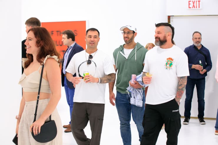Guests at Sage Barnes "Frame of Mind" exhibition