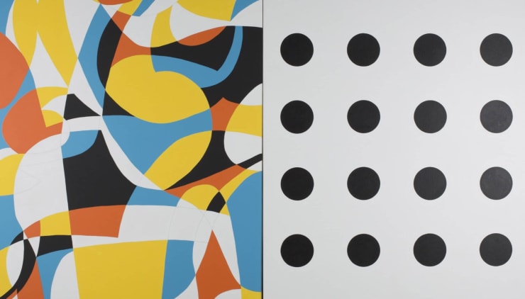 Mary Henry (American, 1913-2009), La Vida Breve, ca. 1985, acrylic on canvas, 72 1/4 in x 96 11/16 in x 2 1/16 in, Gift of the Bill Rhoades Collection in memory of Murna and Vay Rhoades, © Mary Henry Estate
