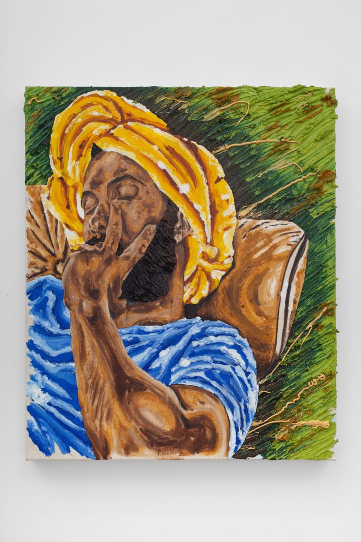 William Osorio, The Swan, 2022 Oil on canvas 24 x 20 in / 61 x 51 cm