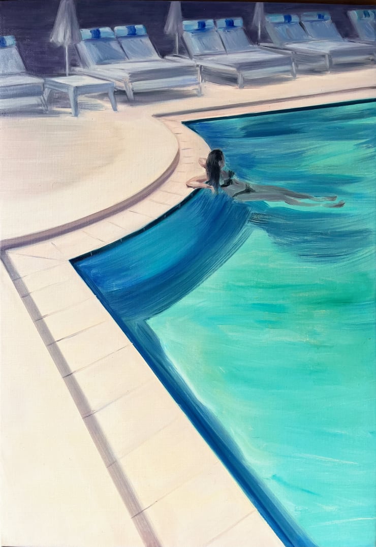 Carmen Belean, By the pool, 2024