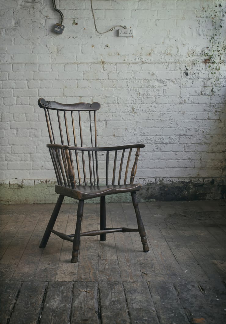 Thames Valley Comb or stick back Windsor chair, c1800