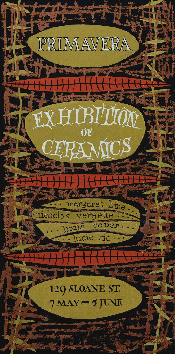 Primavera 'Exhibition of Ceramics' Poster, 1960's