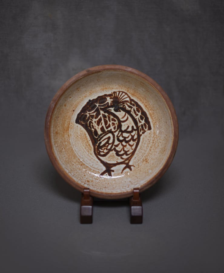 Alan Caiger-Smith, Peacock bowl, 1970