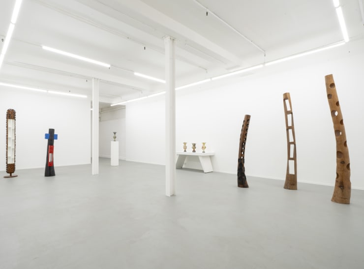 Installation view: Ancestral Material, Freya Bramble-Carter & Jean Servais Somian, online exhibition 50 GOLBORNE, 2025. Photo: Noah Da Costa