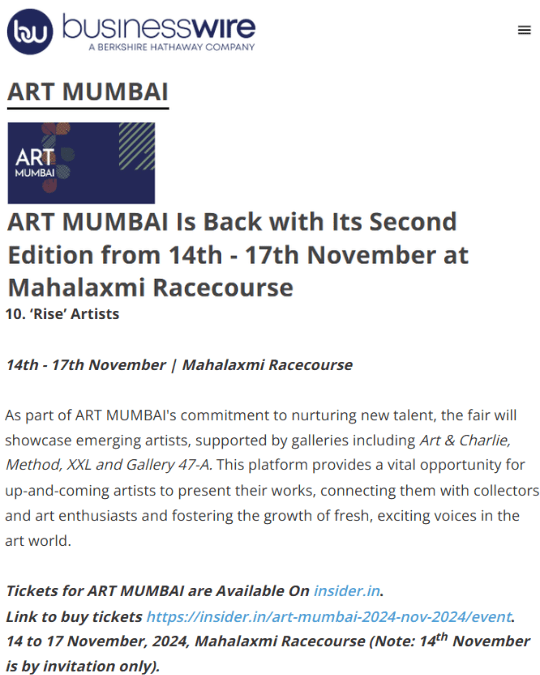 Art Mumbai is back with its second edition