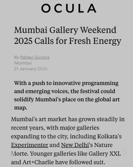 Mumbai Gallery Weekend 2025
